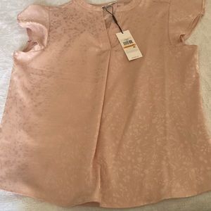 NWT Calvin Klein Ladies Peach Suit Top Petite Small.  Quality.